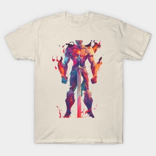 Arcane Vanguard: The Mighty Sword Demon T-Shirt